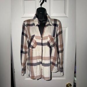 L'AGENCE Women's Jacqueline Plaid Button Down Shirt